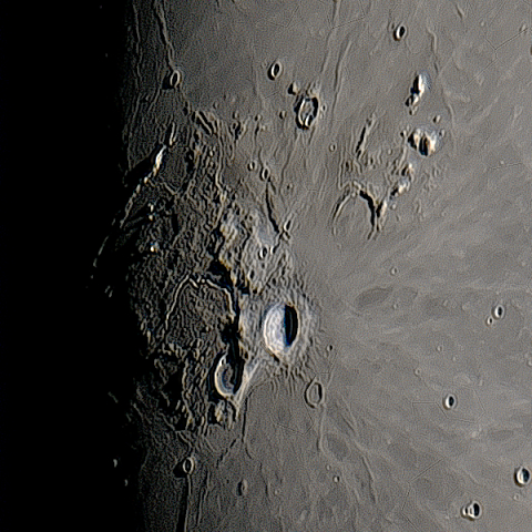 月面「アリスタルコス台地」附近