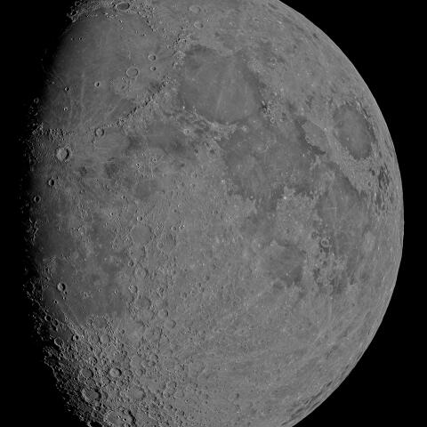 十日月(月齢9.5)・再画像処理