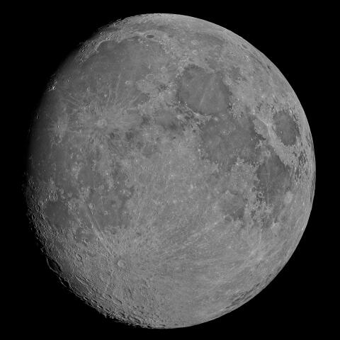 十二日月(月齢11.5)・再画像処理