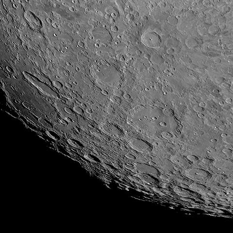 月面「月面南部」附近