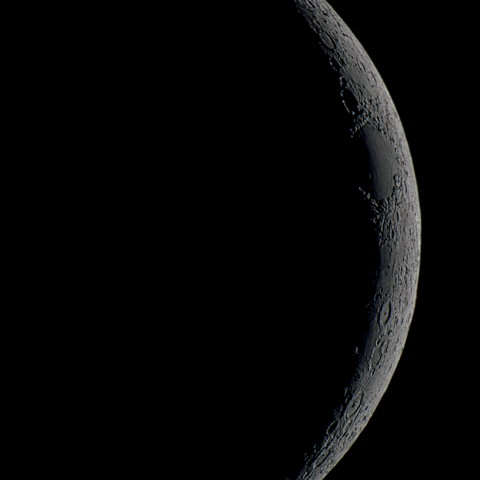 三日月(月齢2.5)・再画像処理