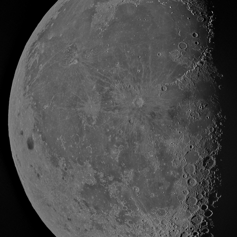 二十三日月(月齢21.4)・再画像処理