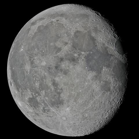 十九日月(月齢17.2)・再画像処理