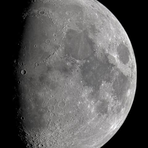 十日月(月齢9.3)・再画像処理