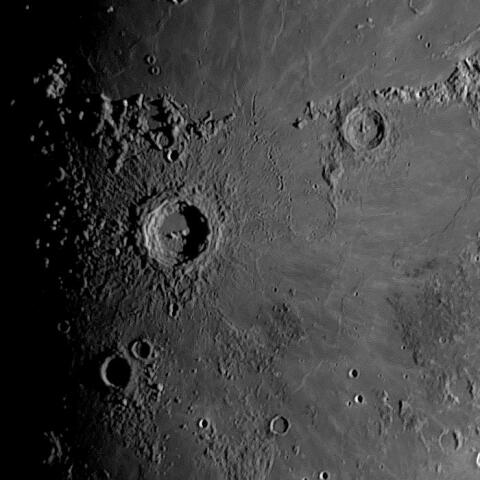 月面「コペルニクス」附近