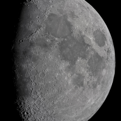 十日月(月齢9.2)・再画像処理