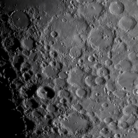 月面「ティコ」附近