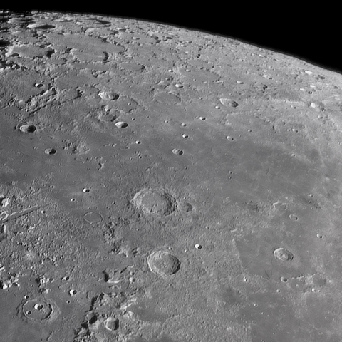 月面「北部」附近