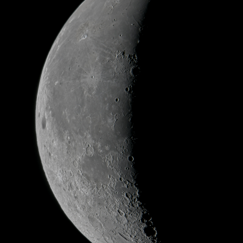 二十五日月(月齢23.7)