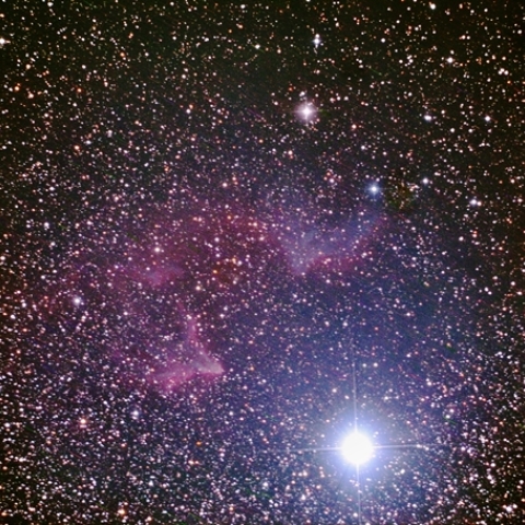 IC59, IC63 カシオペヤ座の反射星雲