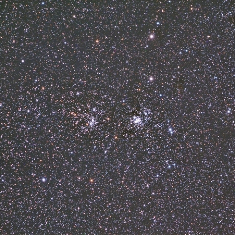 NGC0869, 0884 ペルセウス座の散開星団(二重星団)