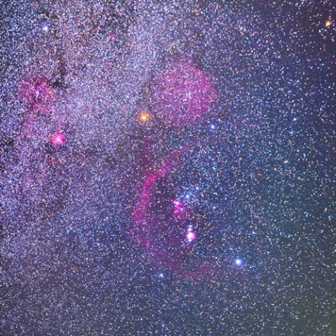 Sh2-264, 276 オリオン座の散光星雲(エンジェルフィッシュ星雲, バーナードループ)