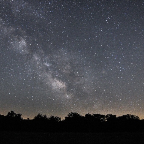 南中するアンタレスと追いかける天の川
