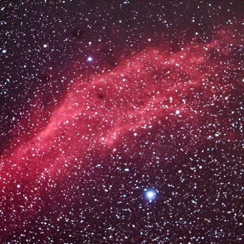 NGC1499 ペルセウス座の散光星雲(カリフォルニア星雲)