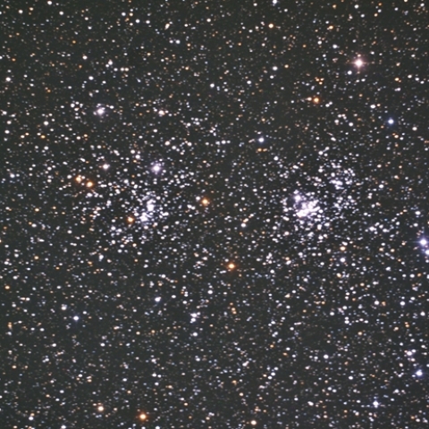NGC869,NGC884 ペルセウス座の散開星団(二重星団)