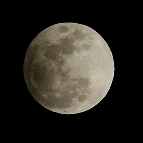 インドから見た半影月食