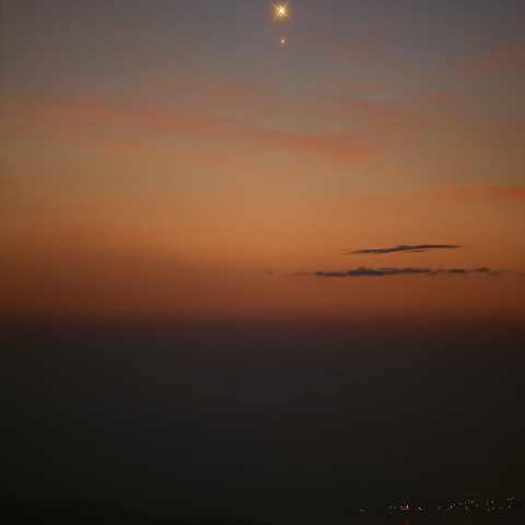 金星と木星のランデブー