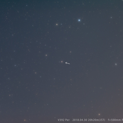 矮新星の新星爆発 V392 Per