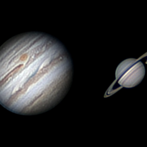 12月10日の木星と土星