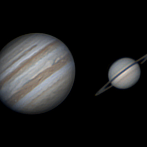 11月8日の木星と土星