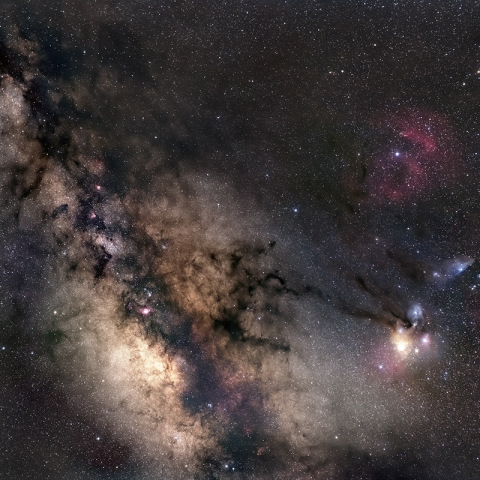 いて座、たて座の天の川