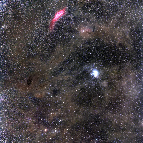 カリフォルニア星雲、プレアデス、ヒアデス周辺