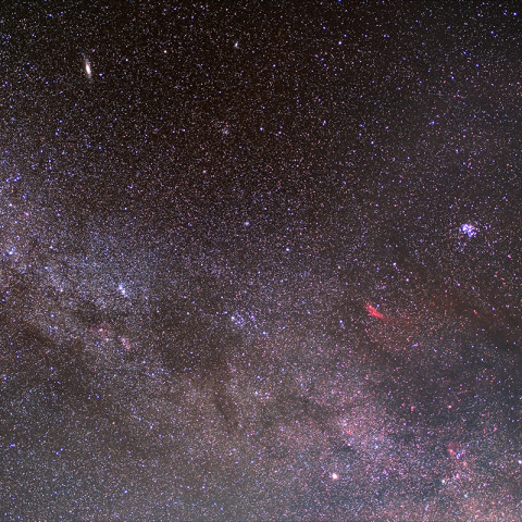 秋から冬への天の川周辺