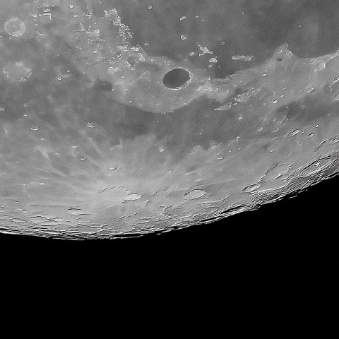 満月1日前の北極付近