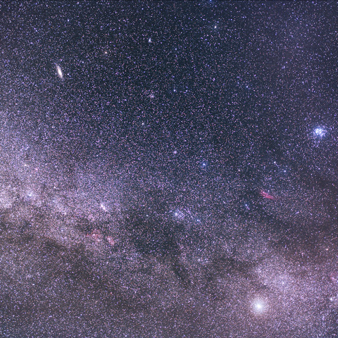 秋の天の川周辺