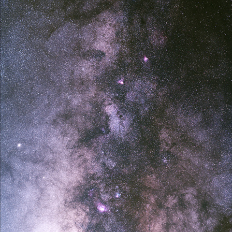 いて座付近の天の川