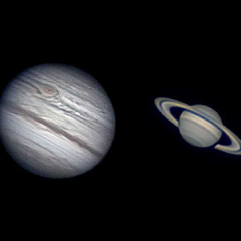 9月5日の土星、木星