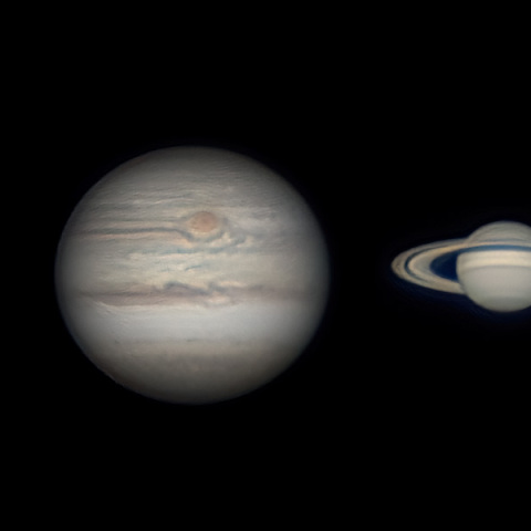 9月26日の土星、木星、火星