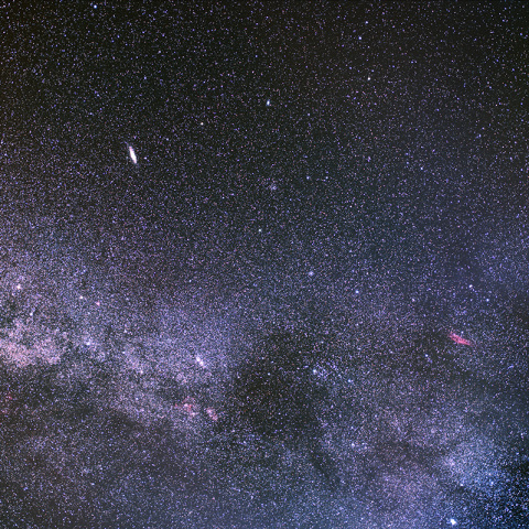 秋の天の川とその周辺