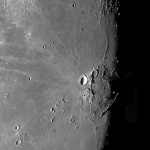 アリスタルコス、マリウス付近の嵐の大洋