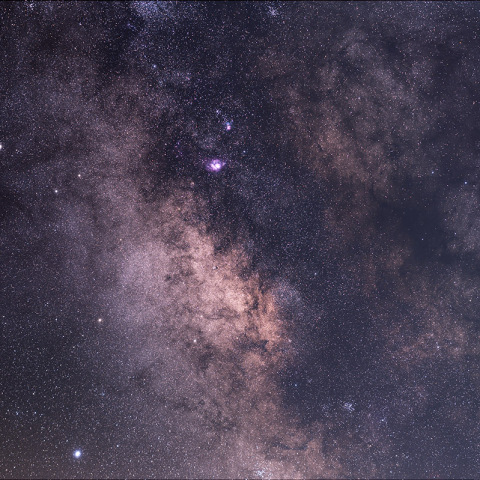 天の川銀河中心方向の星野