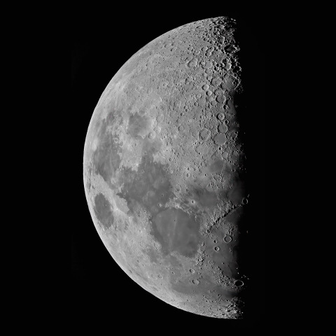 近赤外光による月齢8.6