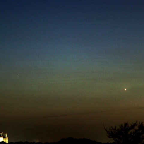 金星と水星の接近20250314