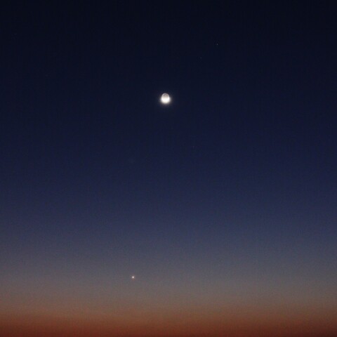 金星と月