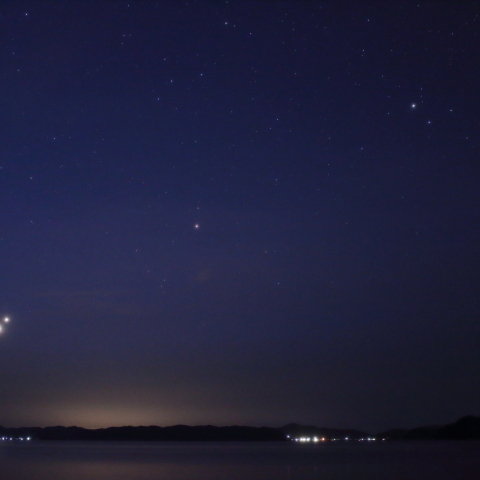 ５月２日　明け方の４惑星