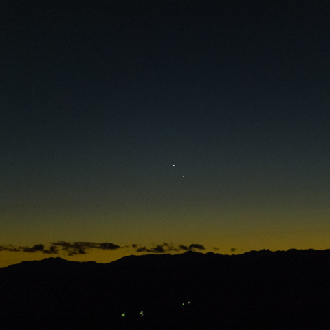 金星と水星の接近