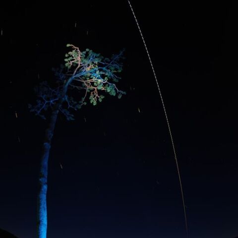 世界自閉症啓発デーのISS軌跡（奇跡の一本松）