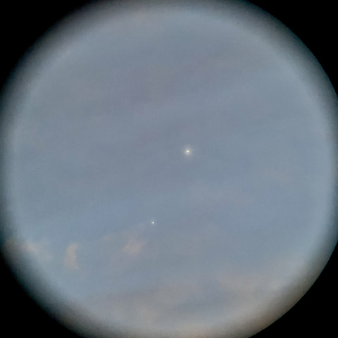 金星と木星のランデブー（2026年6月10日）
