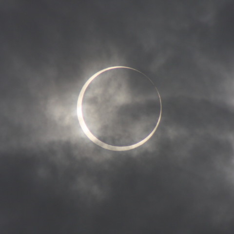 東京大田区での金環日食