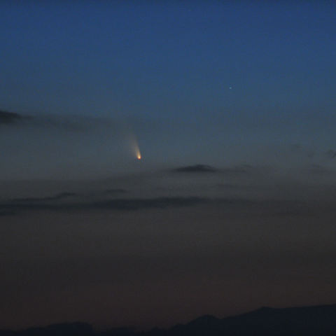 いわき市で見えたパンスターズ彗星