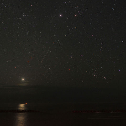 2012年8月の木星、金星、オリオン