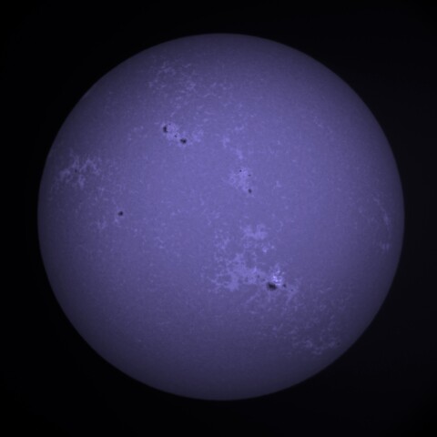 2/12の太陽(CaK M6.5フレア発生中)