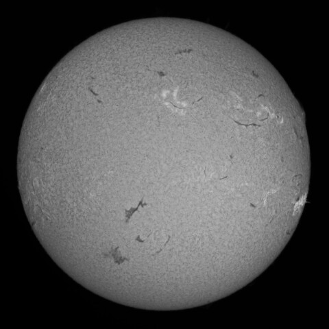 3/30の太陽面(Hα中心付近)