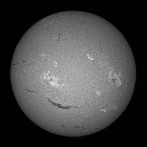 6/3朝の太陽(Hα中心付近)