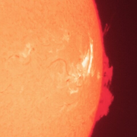 6/8の太陽(3697付近のM3.3～M9.7フレア　M9.7最大ちょっと後)