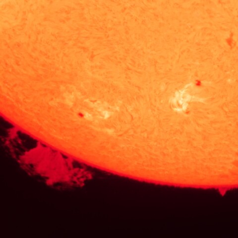 6/14朝の太陽(プロミネンス)